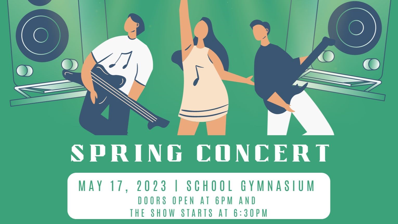 spring concert poster